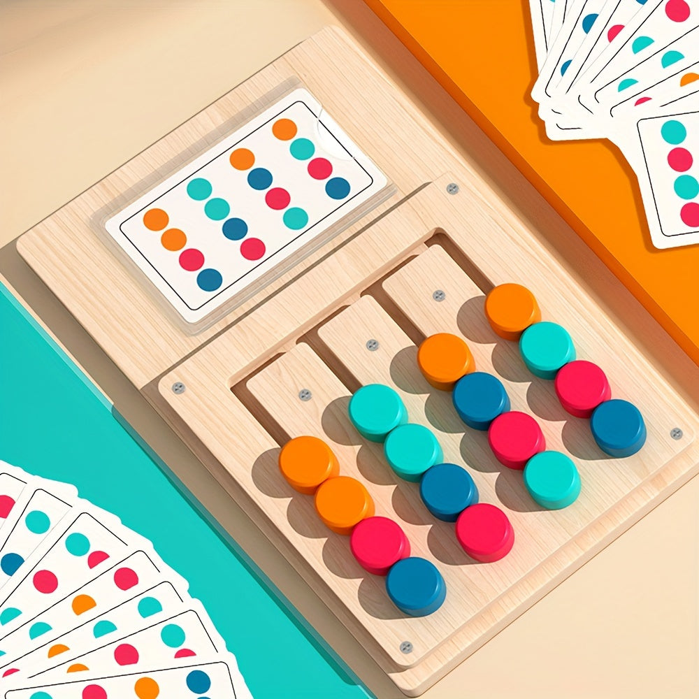 wooden color puzzle enhance   focus hand eye