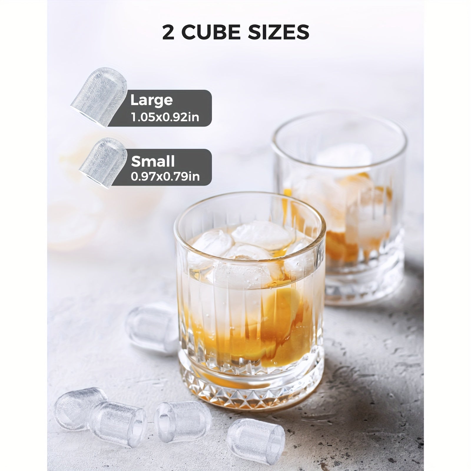 ice maker machine 8 ice cubes in 6   26lb day ice 2 sizes