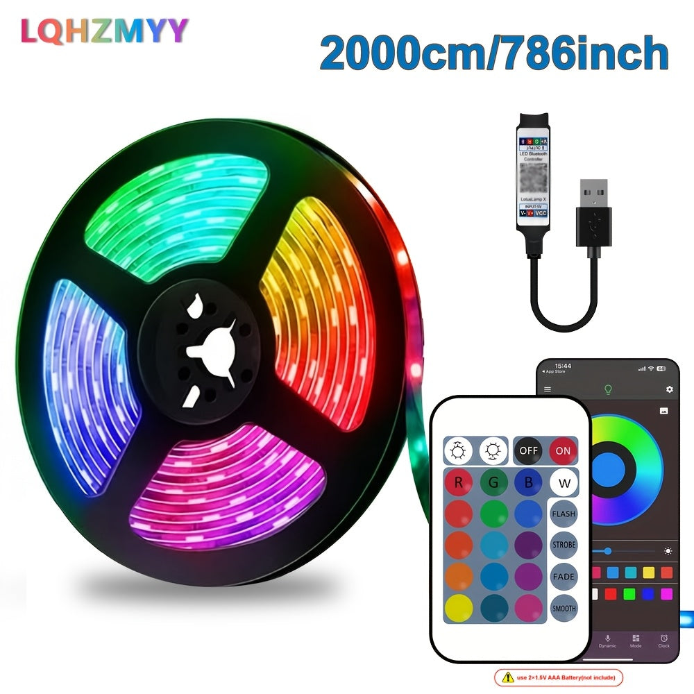 lqhzmyy smart bedroom led light strip   control