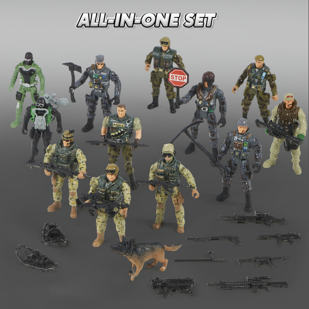 16pcs   men playset 12 realistic     men action
