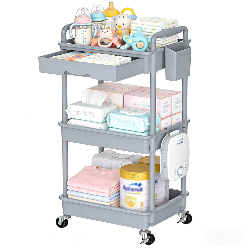 3 4   storage cart nursery space saving organizer