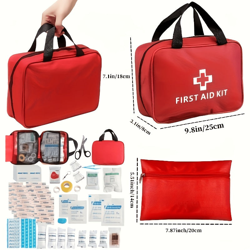 152pcs first aid kit premium waterproof compact trauma
