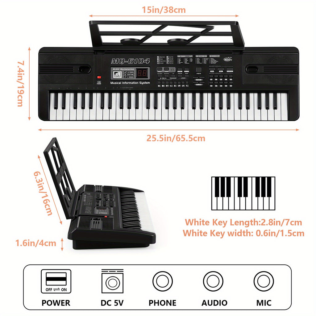 beginners keyboard 25 5 61 key keyboard built in speakers