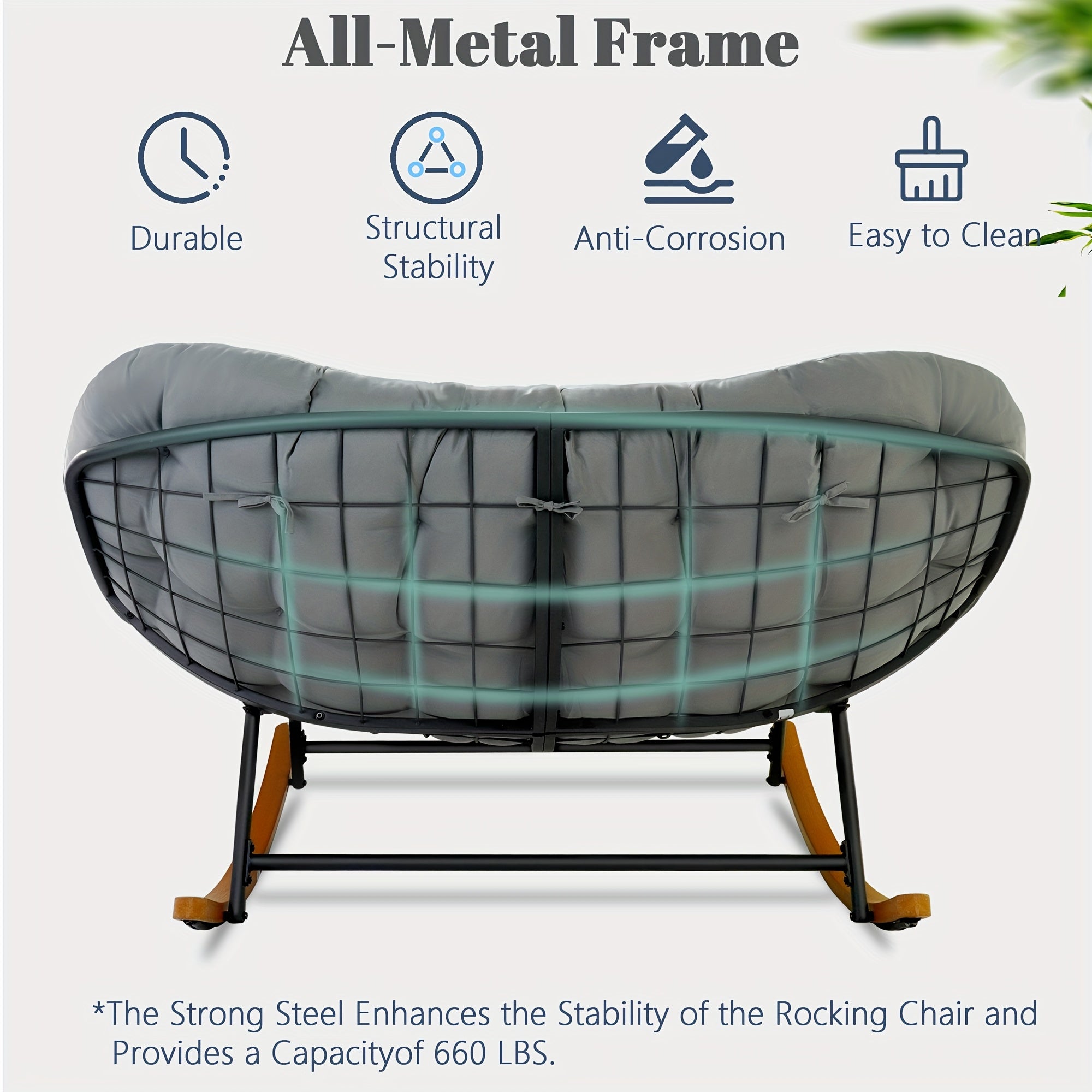 outdoor patio rocking chair oversized papasan rocking chair