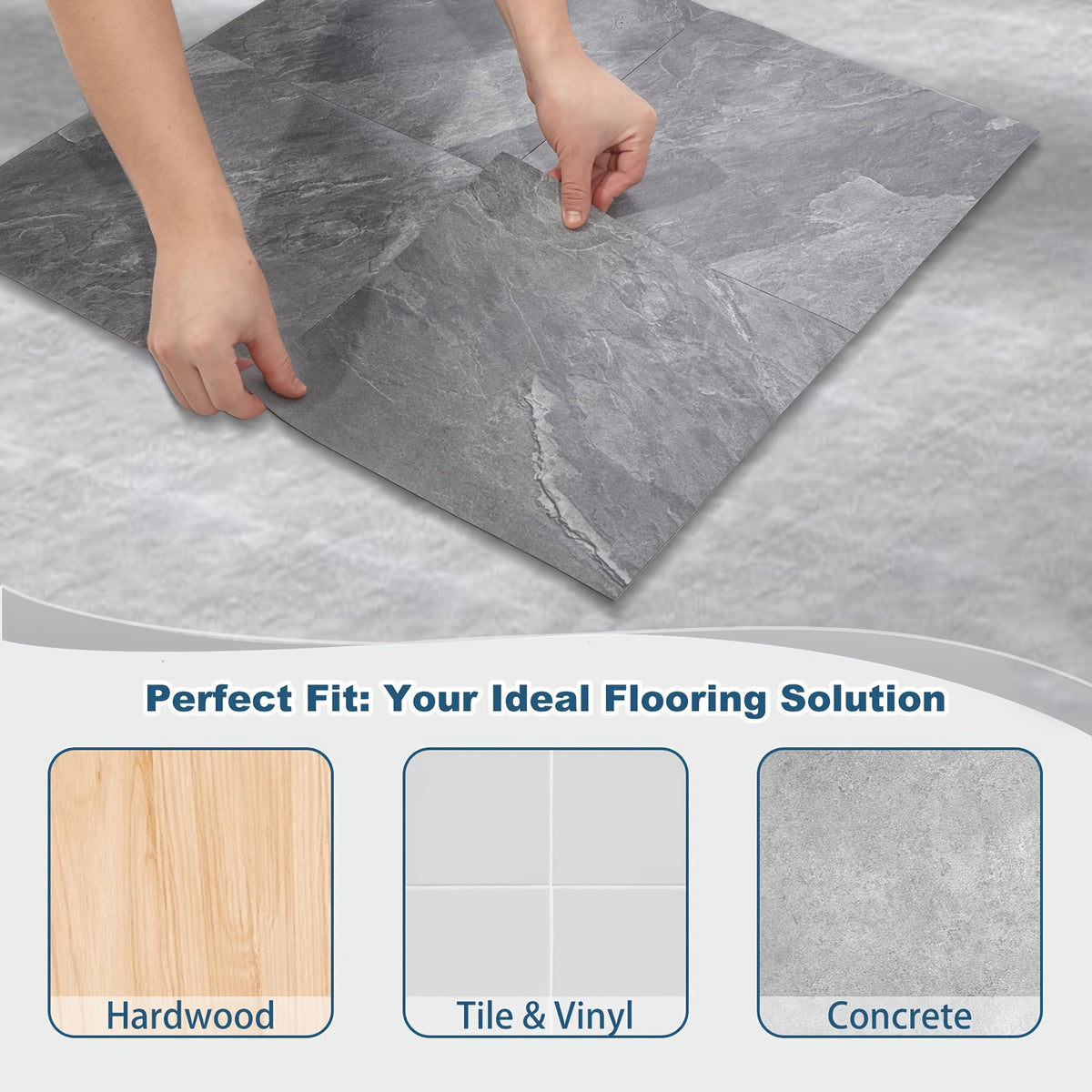 50pcs peel stick floor tiles 12 x 12 floor tiles peel stick