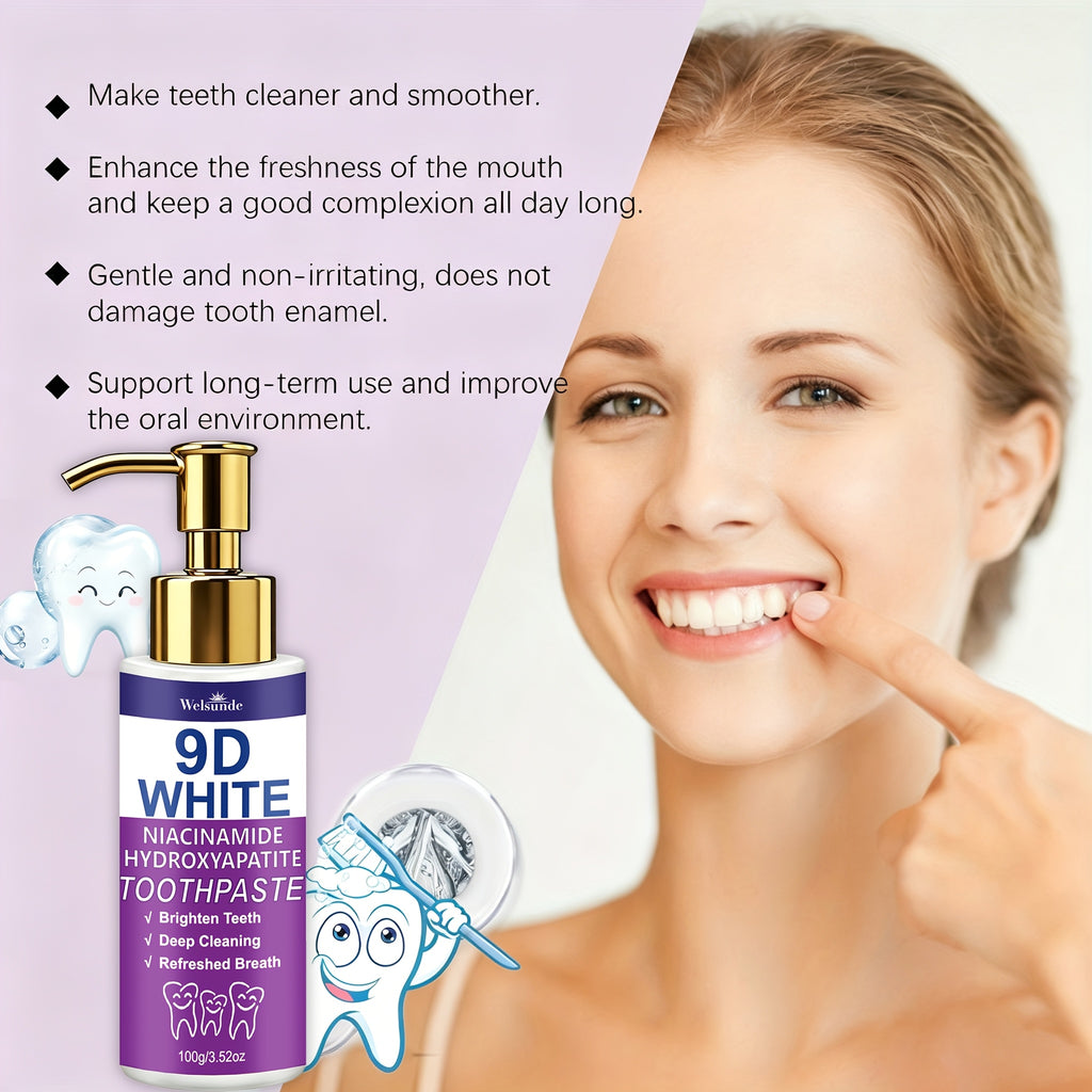 9  niacinamide hydroxyapatite toothpaste contains 20