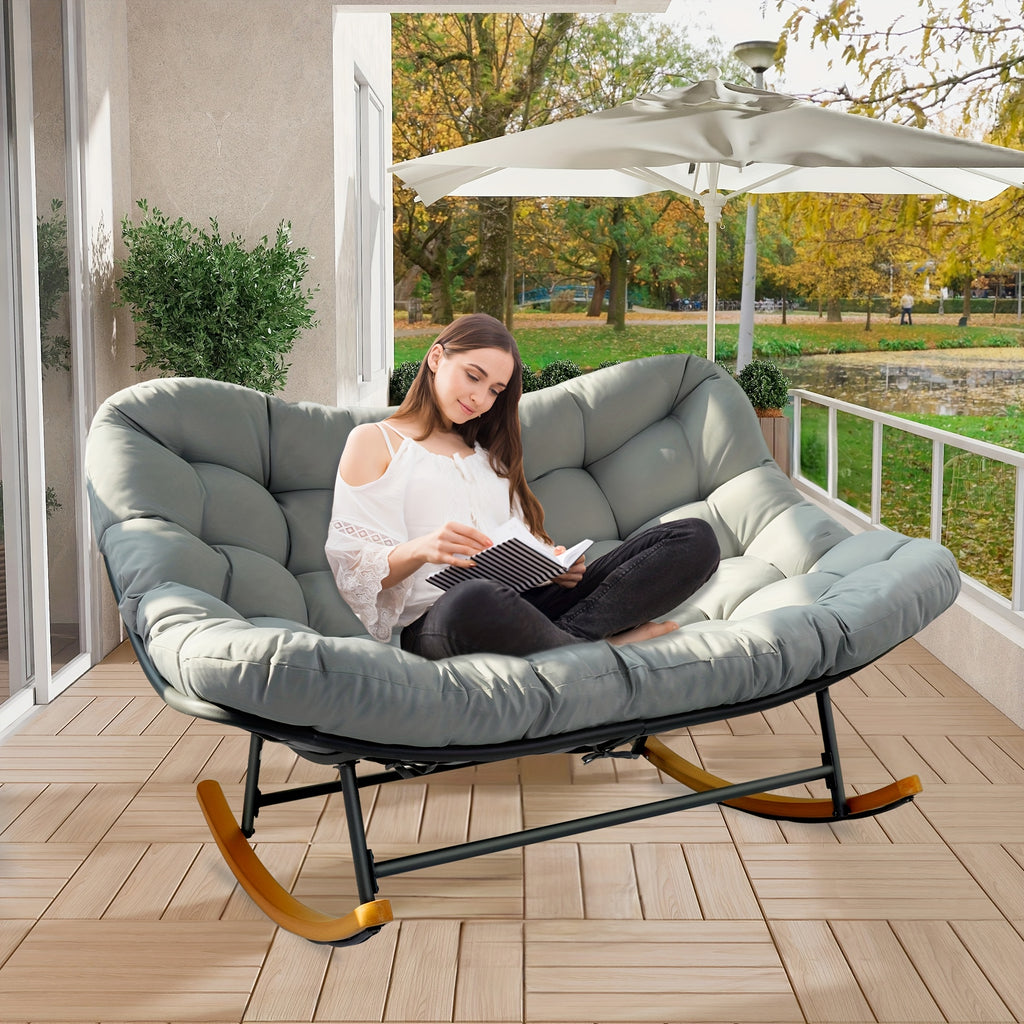 outdoor patio rocking chair oversized papasan rocking chair