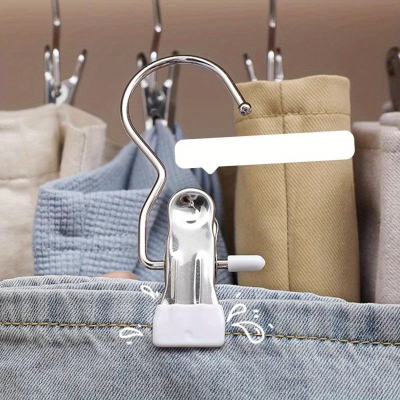 10 pants hangers clips space saving clothes organizer jeans