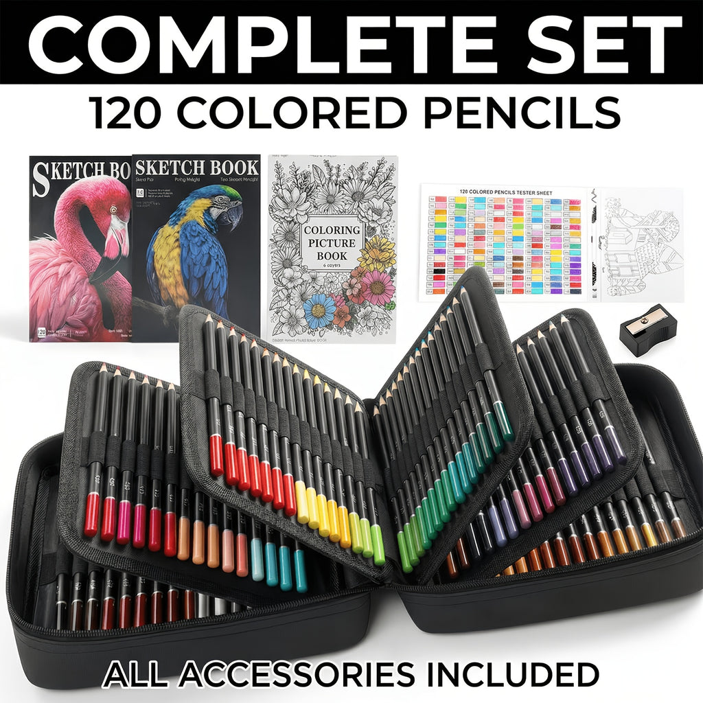 back school art supplies 120 colors colored pencils set
