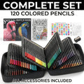 back school art supplies 120 colors colored pencils set