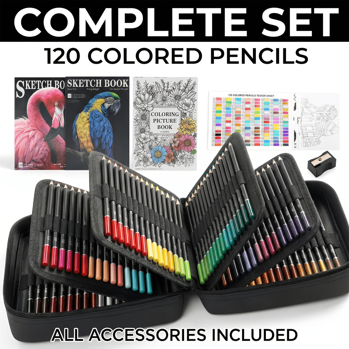 back school art supplies 120 colors colored pencils set
