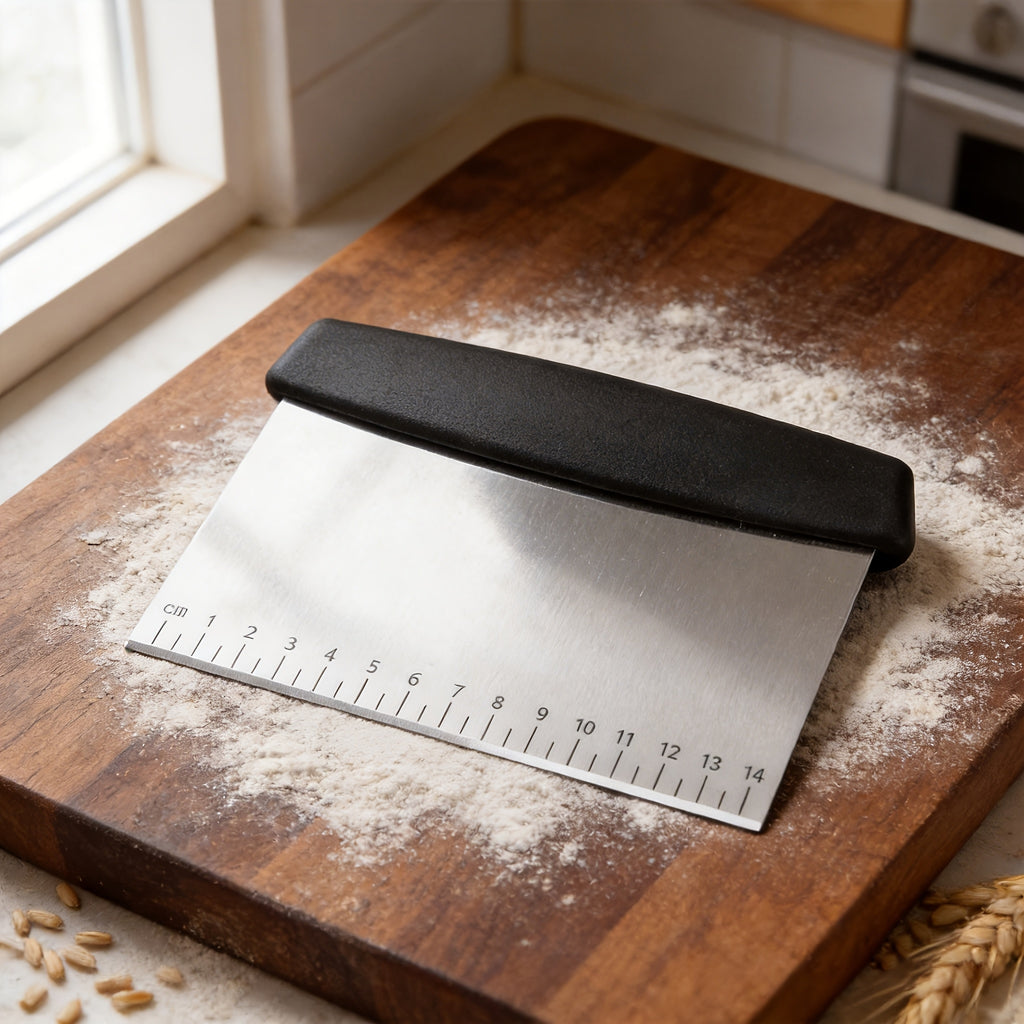 stainless steel scraper dough cutter   spatula