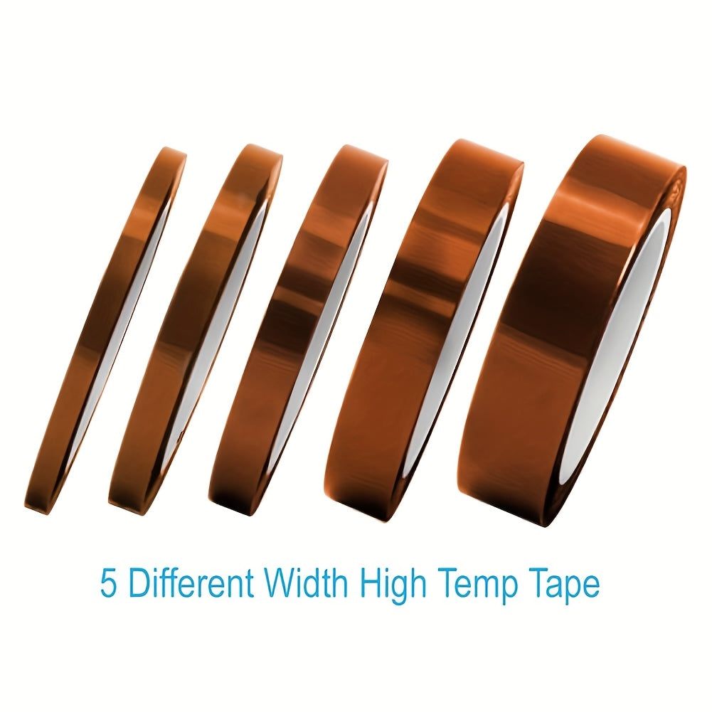 high temperature tape 5 pack multi size 1 8 15 64 15 64 15
