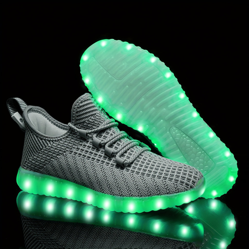 women men light shoes usb charging led shoes   halloween