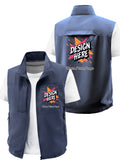 custom mens vest spring summer fashion outdoor vest multi