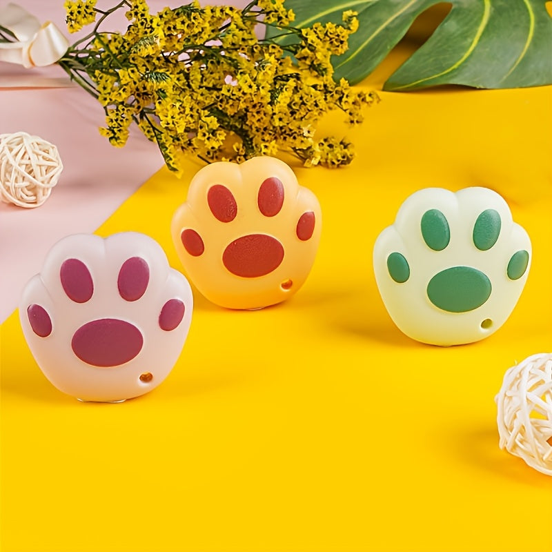 3 5pcs avocado green portable cutting tool cute cat paw