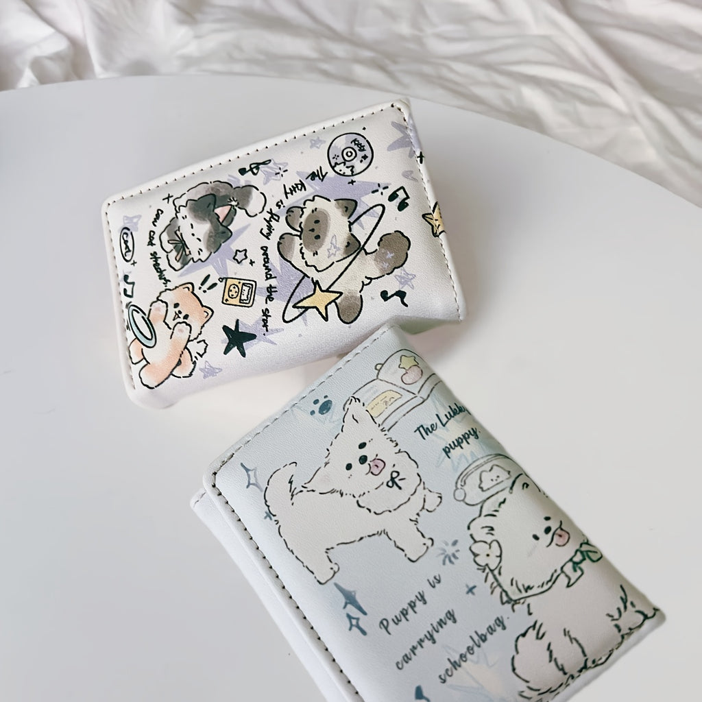 kitten star trifold wallet couple style   large