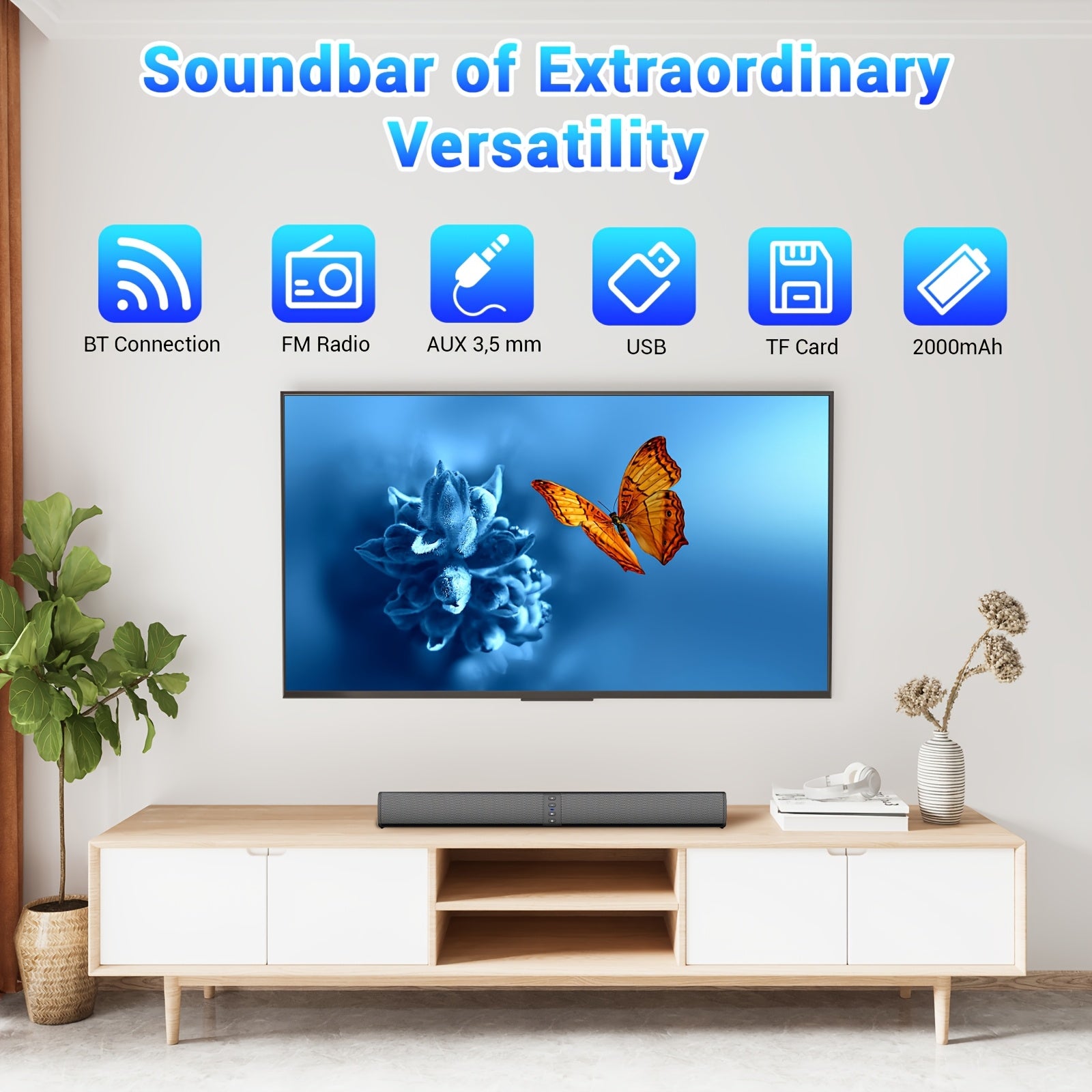 bluetooth sound bar smart tv surround soundbar bluetooth rca
