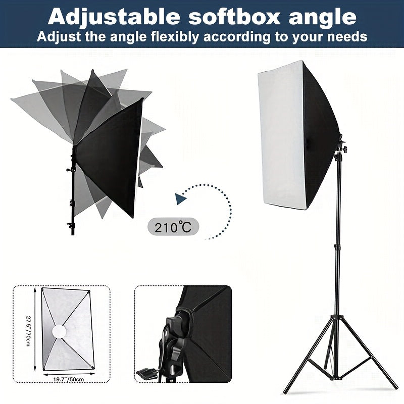 1 2pcs softbox lighting kit 2x19 7 x27 5