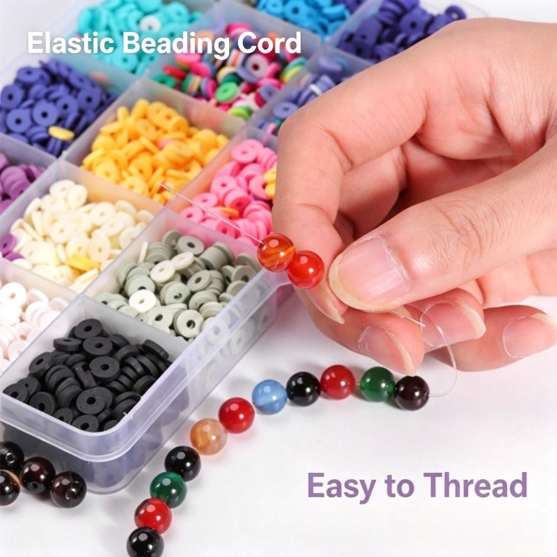 1 roll clear elastic nylon string stretchy beading cord