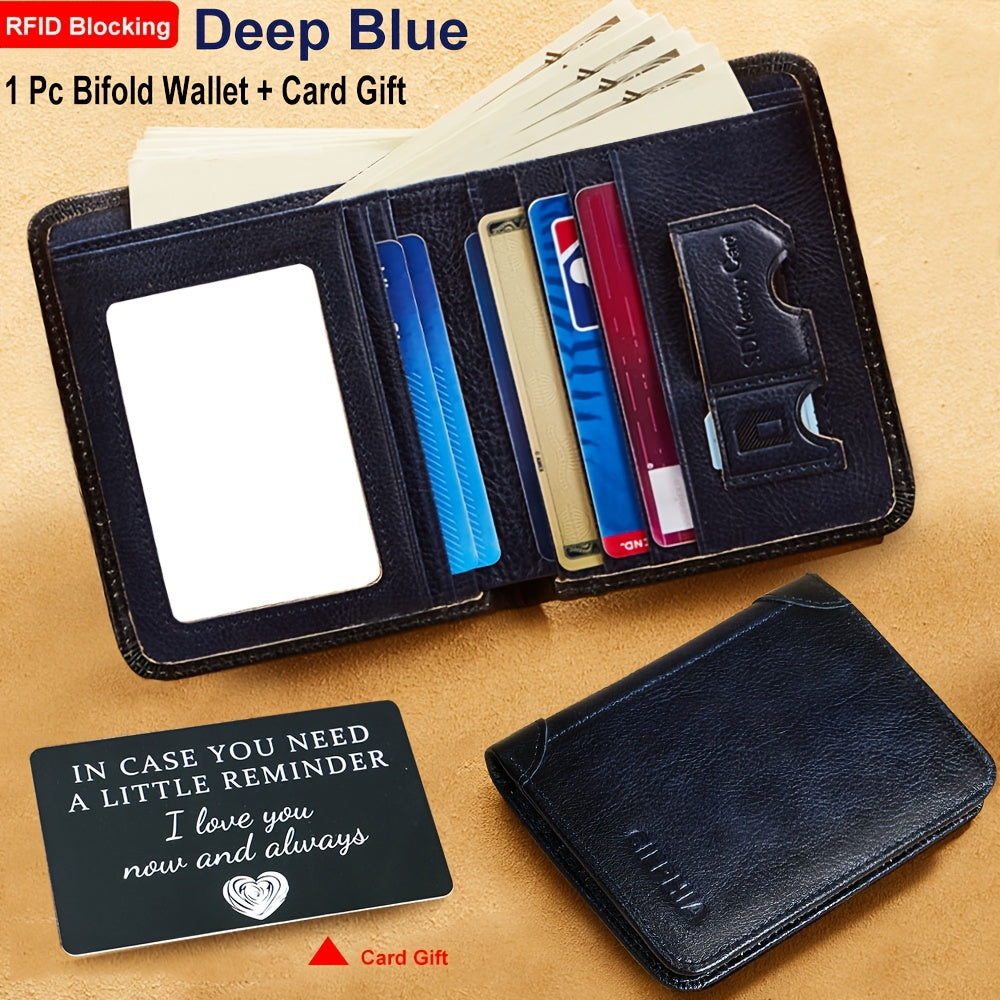 rfid leather wallet fathers day gifts men rfid blocking
