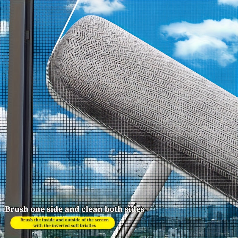cleaning brush retractable handle screen