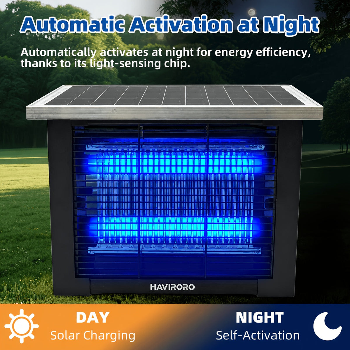 powerful large solar bug zapper outdoor 2000sq ft poartable