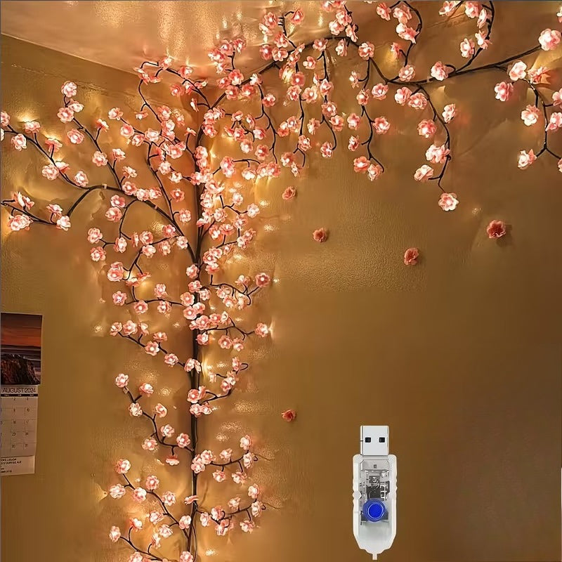 a string 96 led cherry   lights featuring 48 bulbs 48