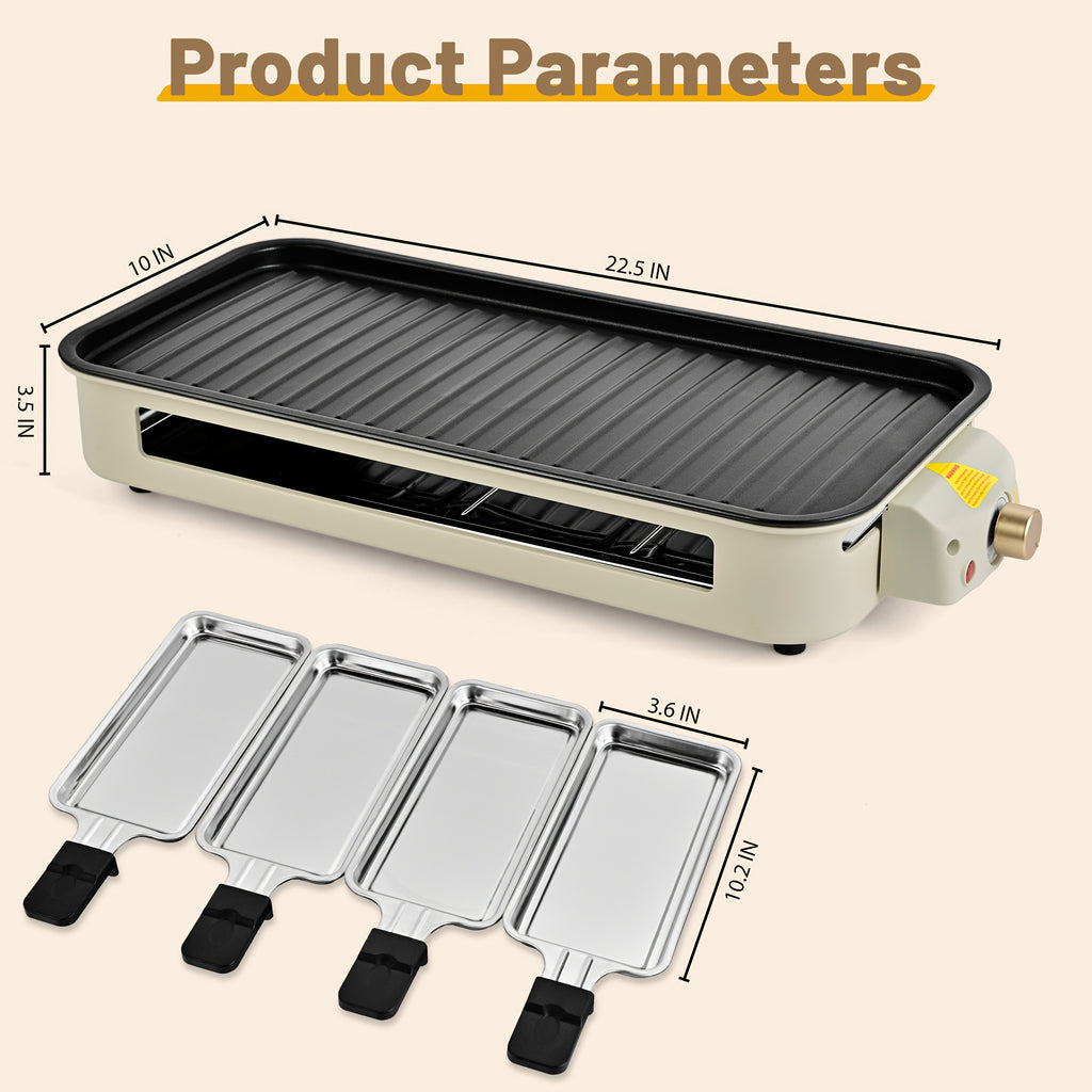 smokeless electric grill indoor grill removable non stick