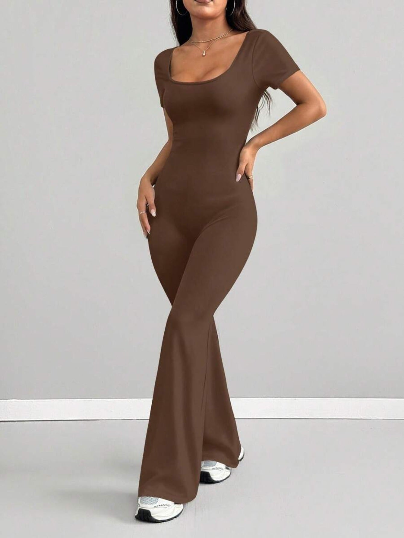 womens jumpsuit   fit   neck casual fashionable