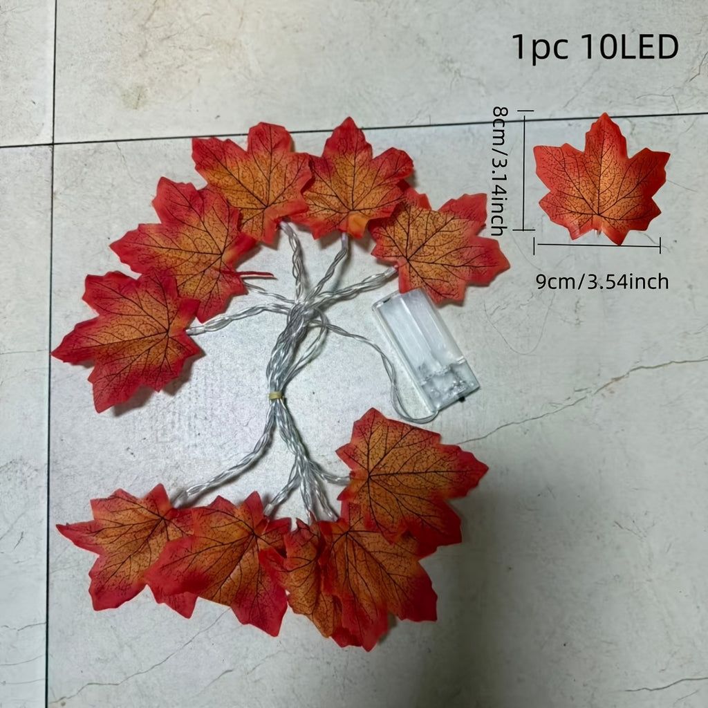 1 pack   led battery powered maple leaf fairy indoor