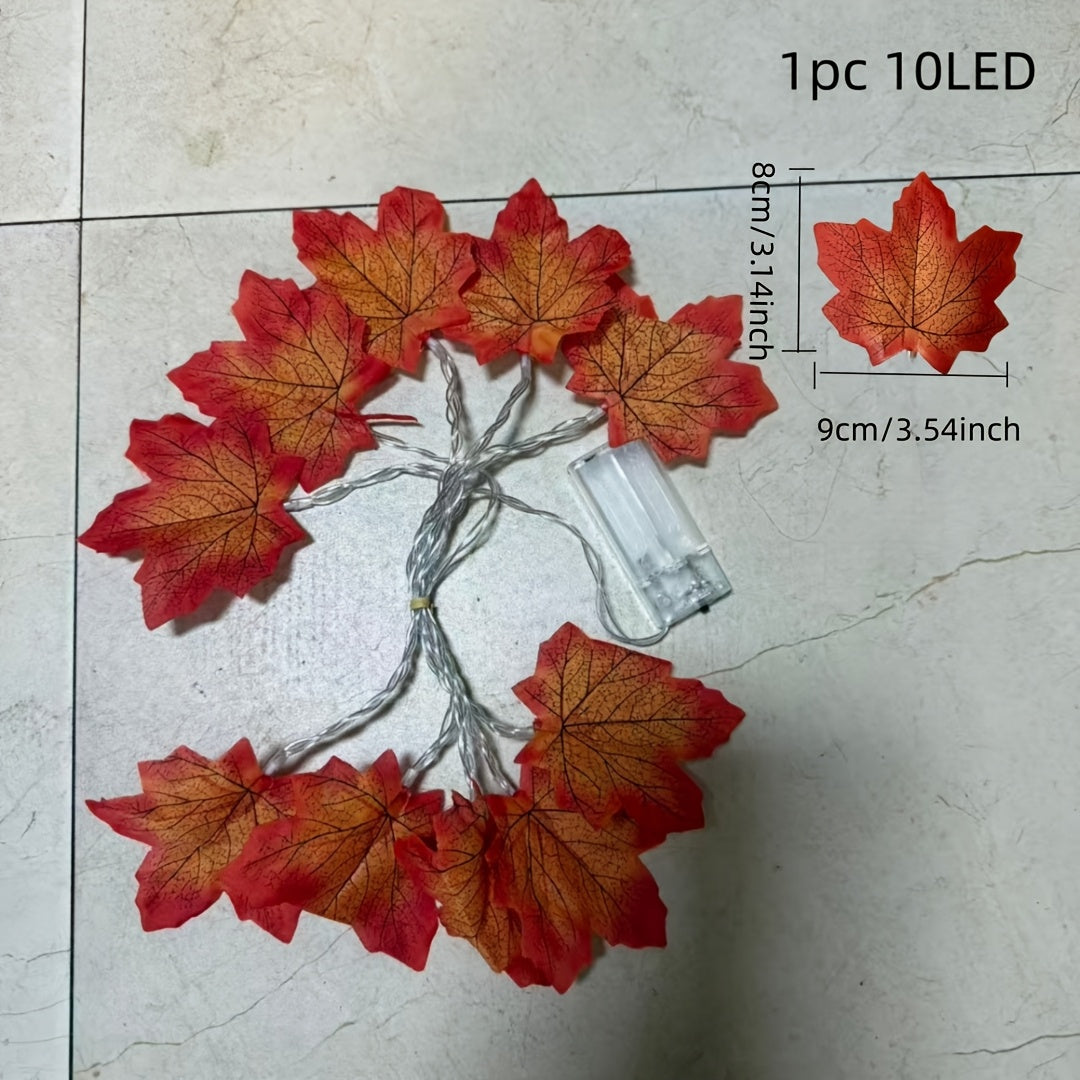 1 pack   led battery powered maple leaf fairy indoor