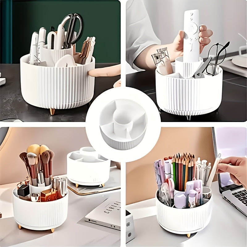 zxf 360 degree rotating pen holder desk drawer organizer