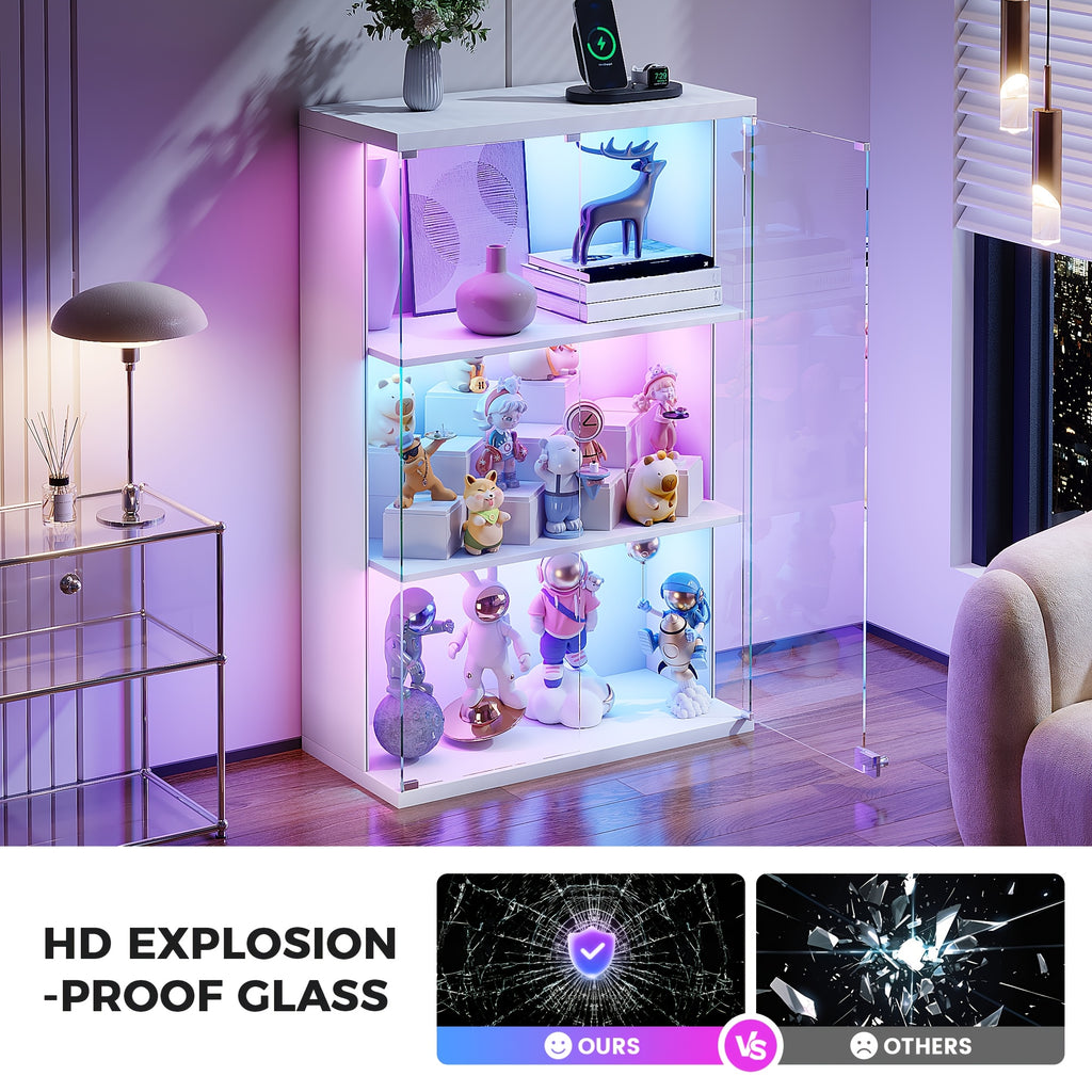 hwb rgb display cabinet glass doors 39 3 tall