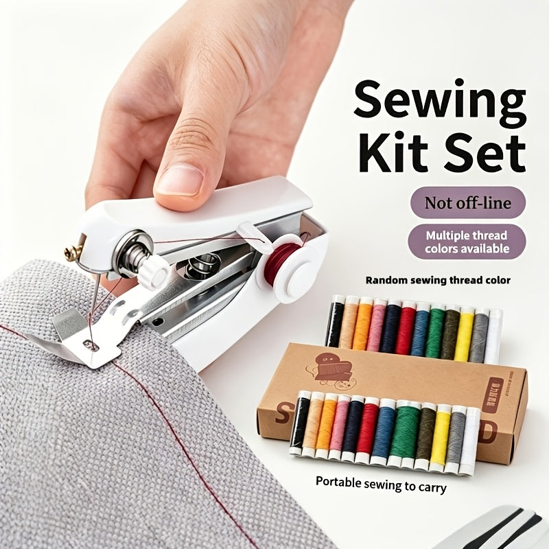 25pcs 1pc portable mini sewing machine 24 rolls random