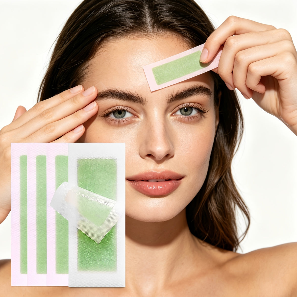 40pcs aloe vera lip hair removal wax strips suitable