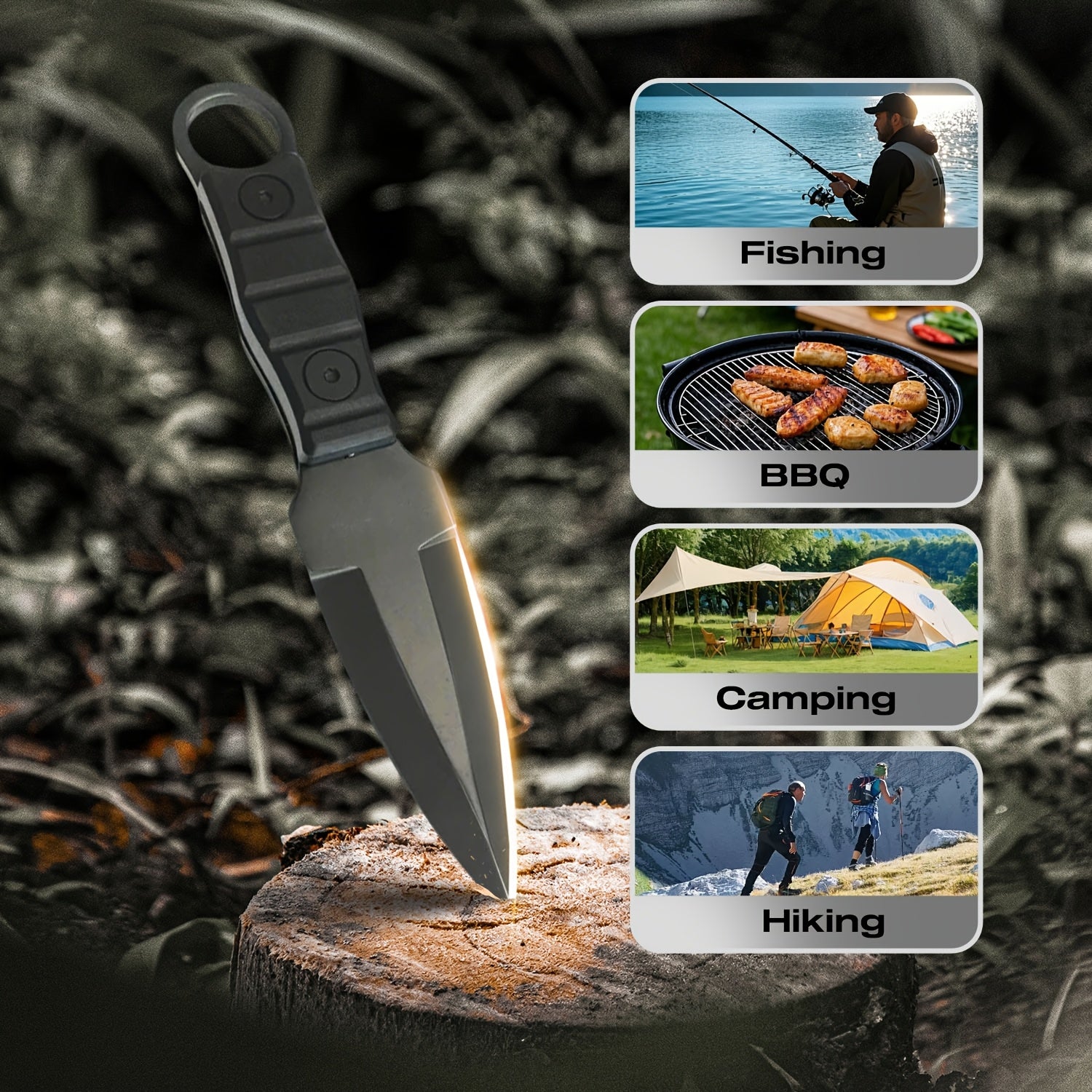 compact stainless steel edc knife sheath suitable