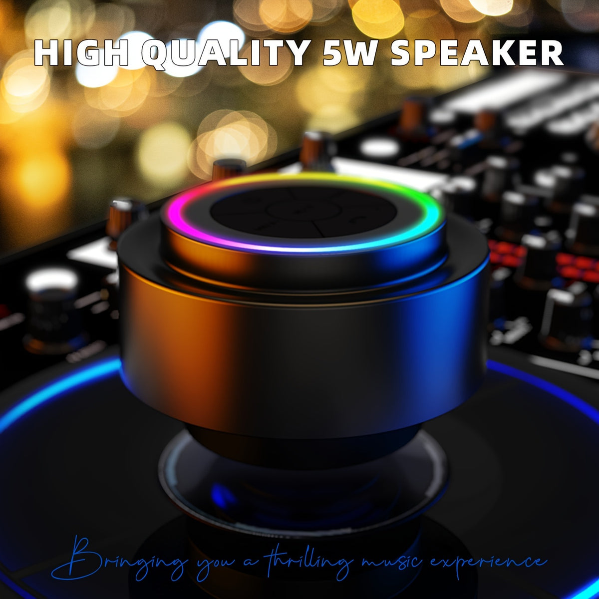 shower speaker built in microphone   control