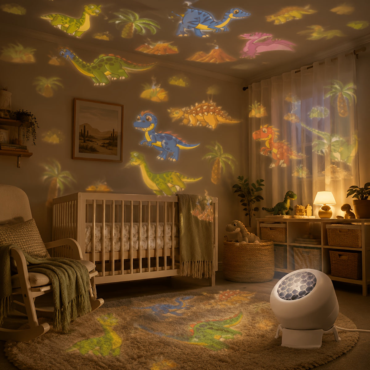 dinosaur themed dynamic projection lamp dinosaur forest