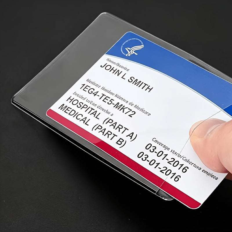 10pcs 15pcs clear card protector sleeves transparent id card