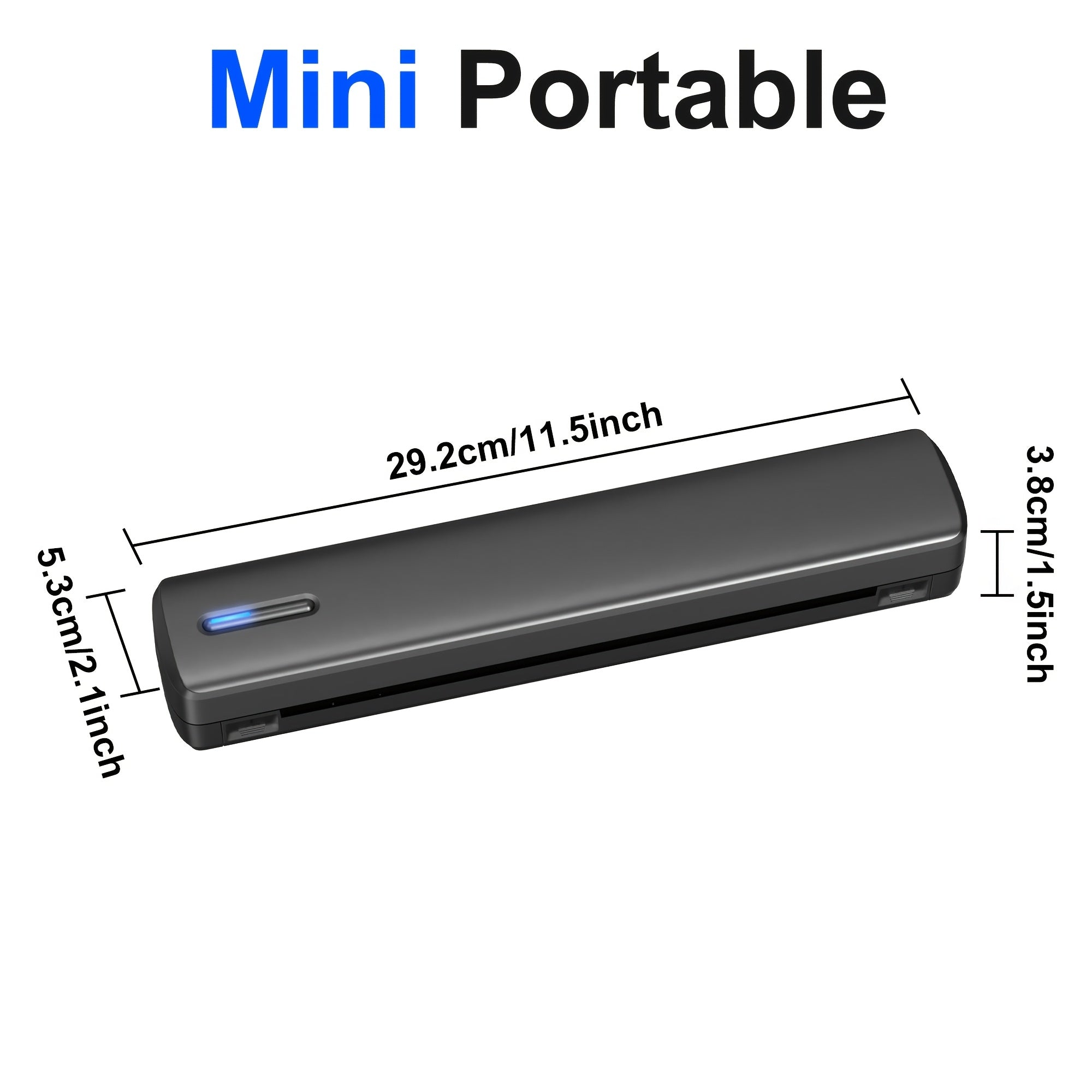 d810b a4 portable inkless thermal printer 20 sheets thermal