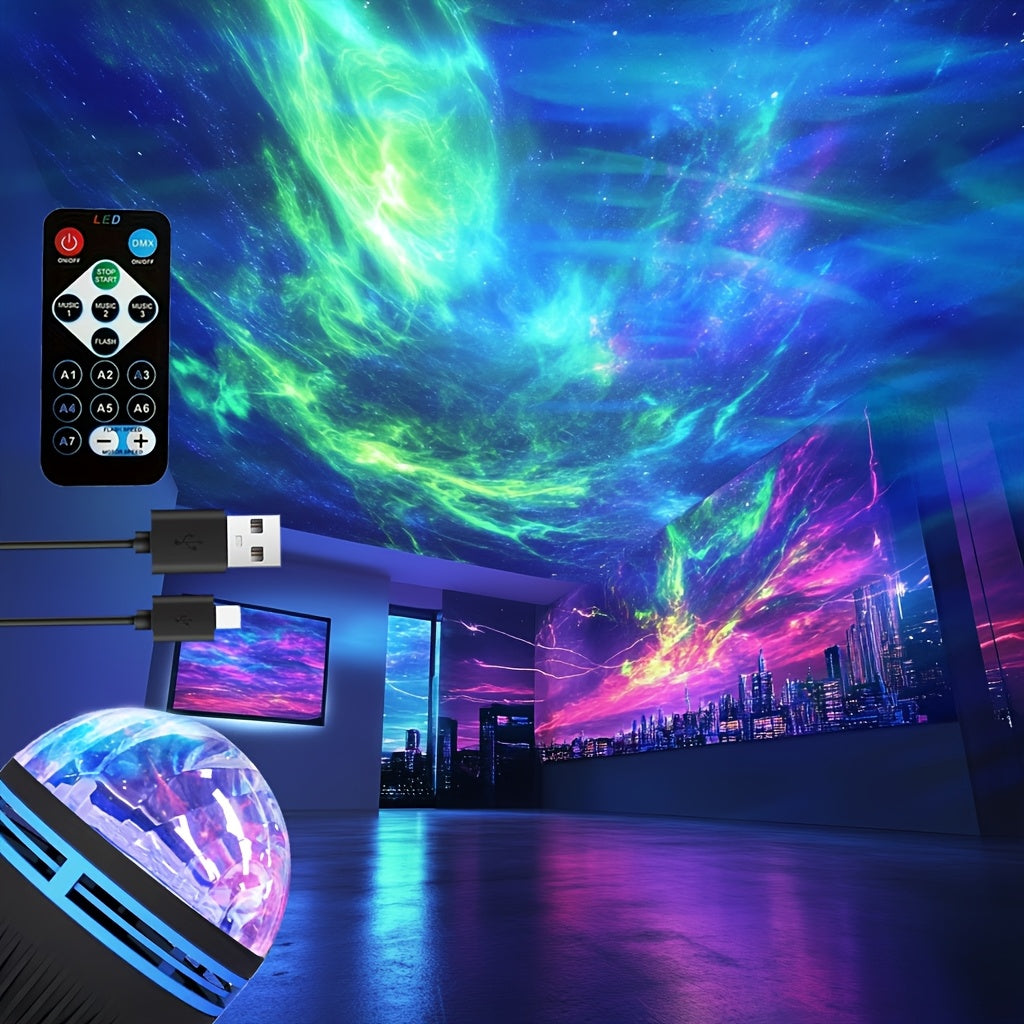 aurora projector remote rgb led northern lights projector