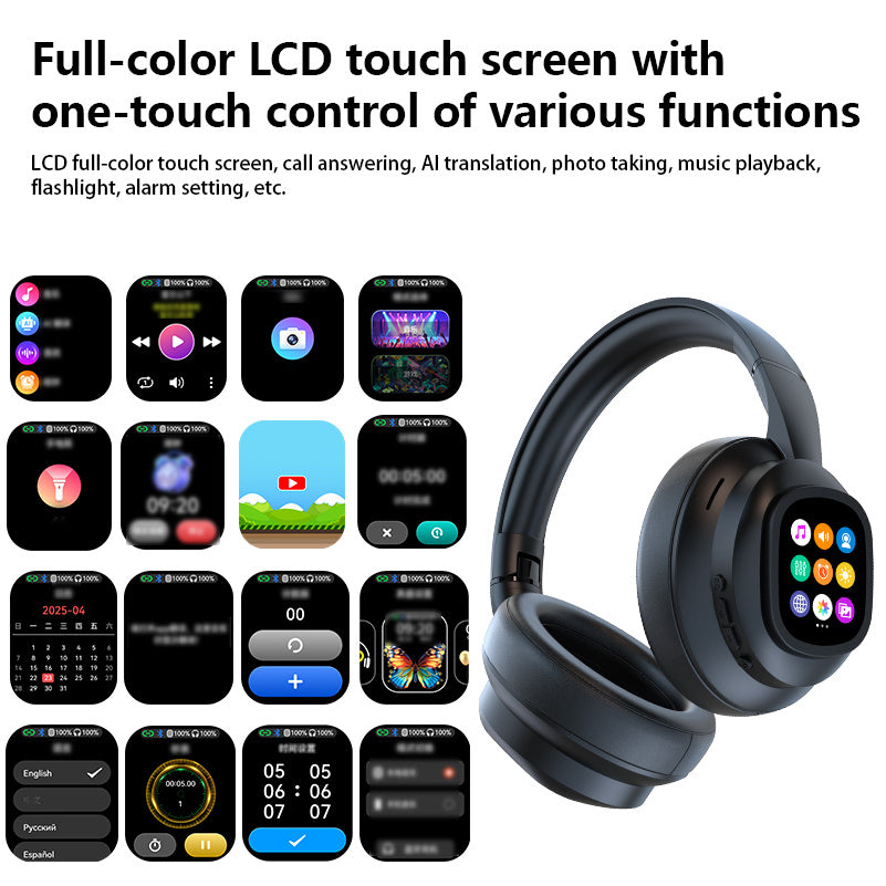 noise cancelling headphones touchscreen