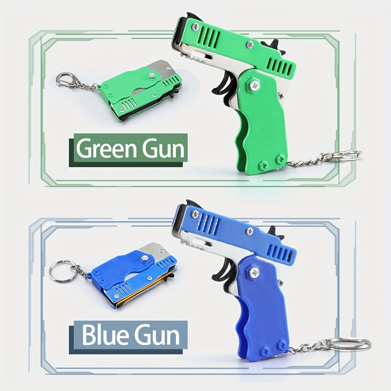 band launcher toy set metal foldable   keychain home