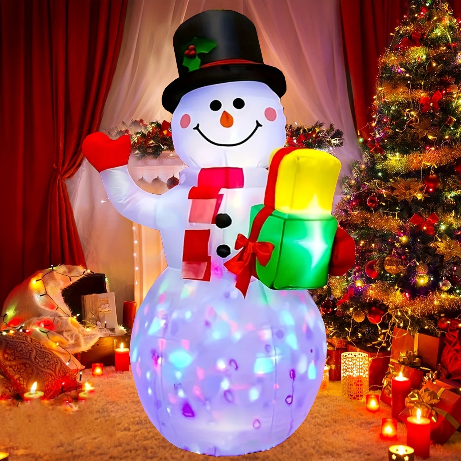 1pc 5ft christmas inflatables snowman decorations 360