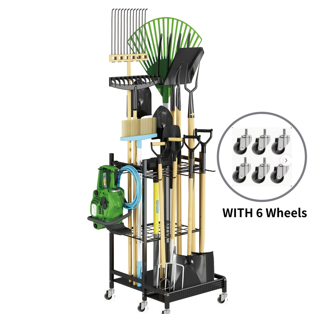 garden tool organizer garage utility storage racks hooks