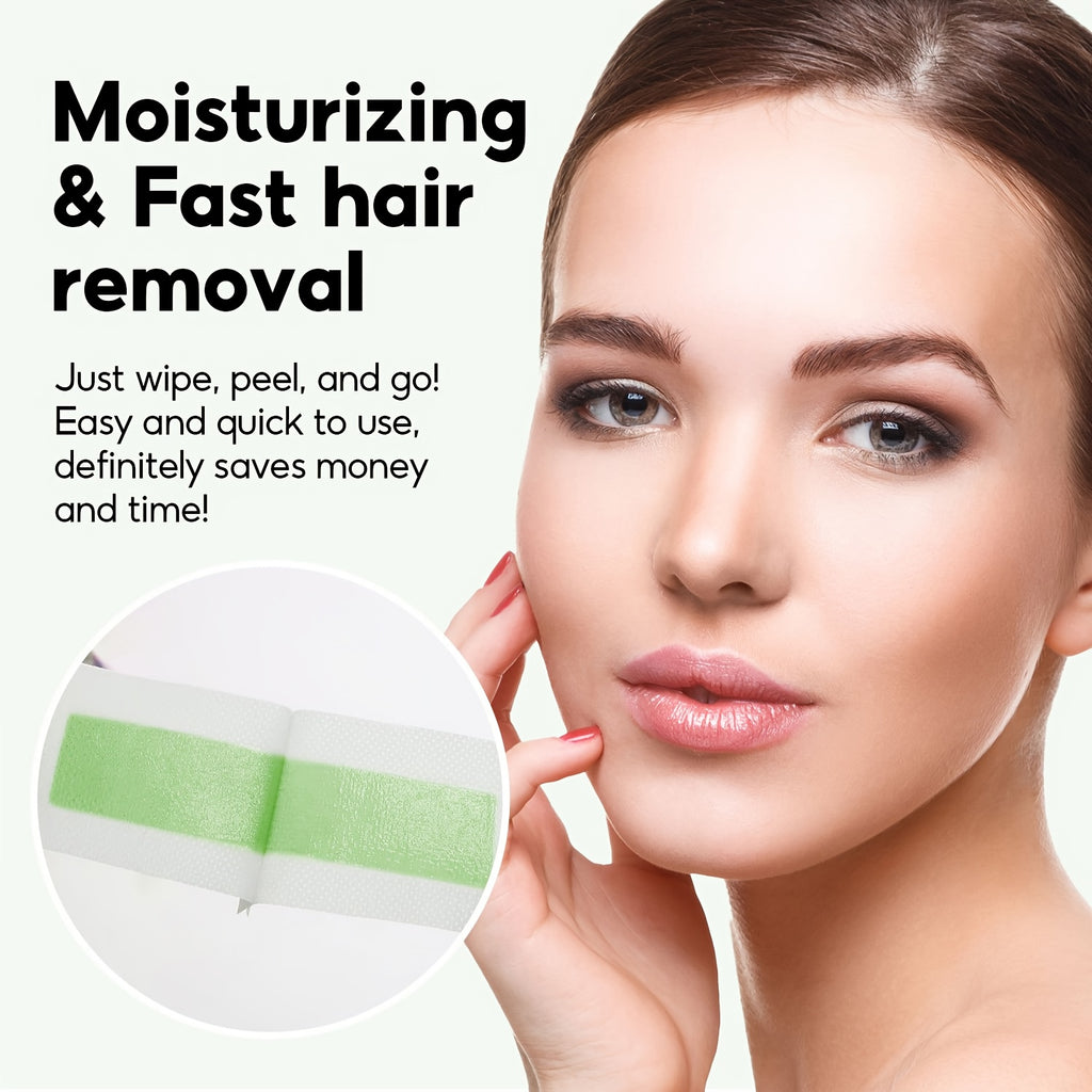 40pcs aloe vera lip hair removal wax strips suitable