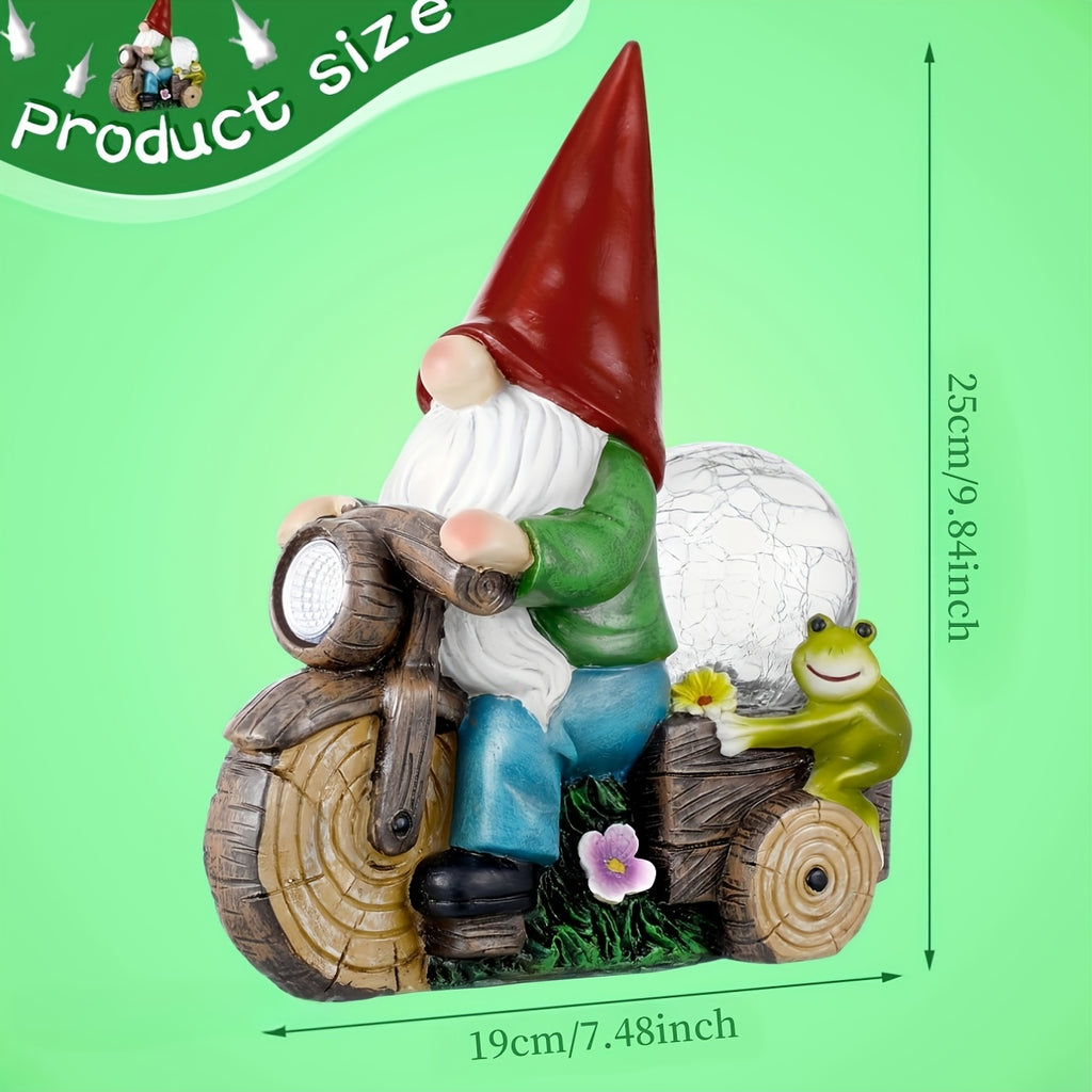 outdoor garden gnome statue light outdoor garden