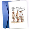 1 set funny elderly men birthday greeting card humorous day