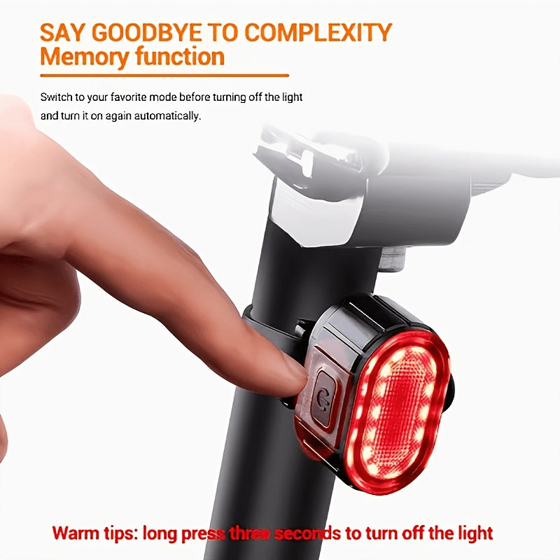 4 pack bike light set 2pcs front lights 2pcs rear lights